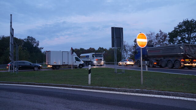 Verkehrssituation an der A9/B16