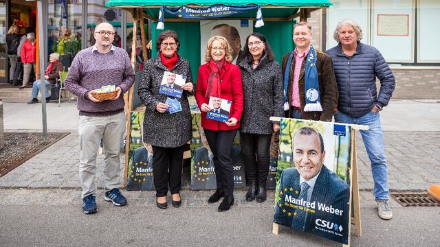 CSU Infostand am Frühlingsmarkt Geisenhausen