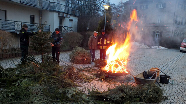 Christbaumverbrennen der Ebnather Christsozialen