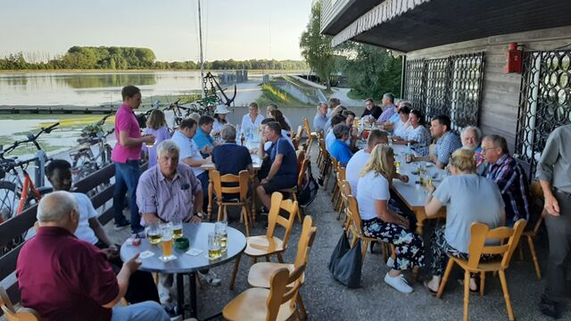 Vereinsheim des Segelclubs STC Rot-Weiß Ingolstadt